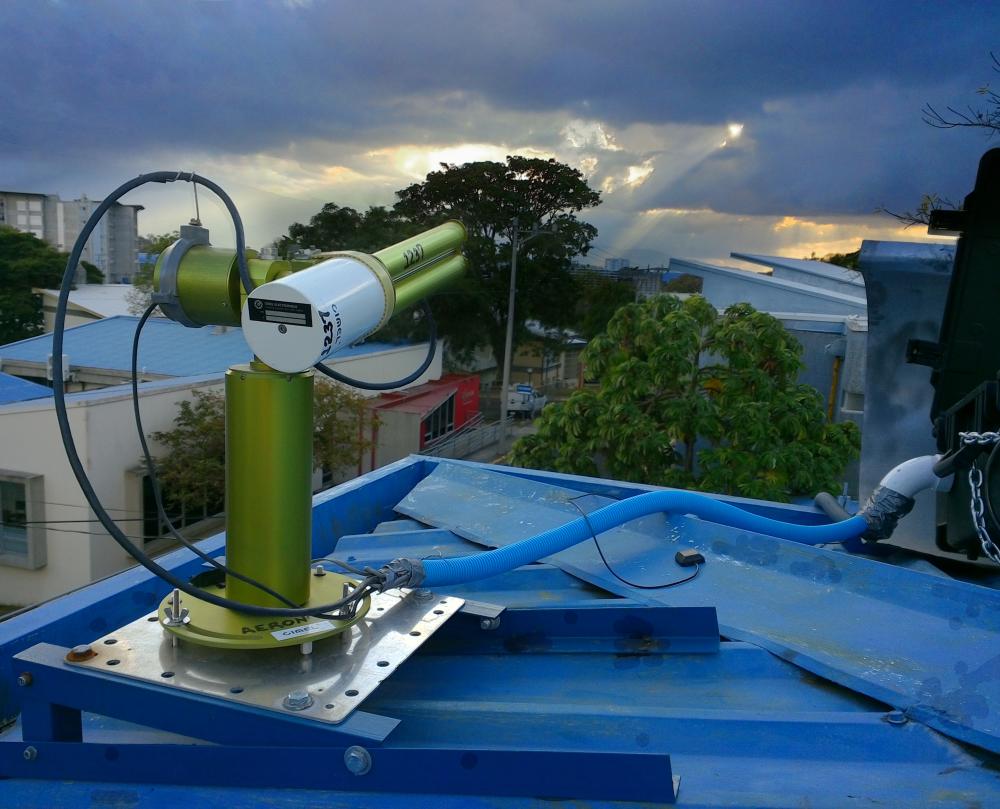AERONET Instrument atop UCR Gas Lab